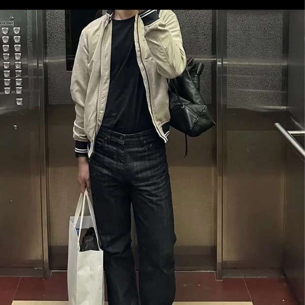 ZARA man 스웨이드 봄버 자켓