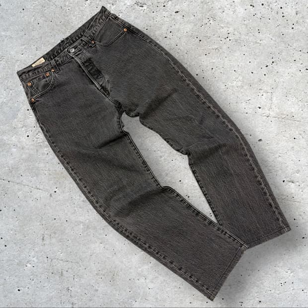 [30x32] 리바이스 501 93 블랙 데님 팬츠 C857