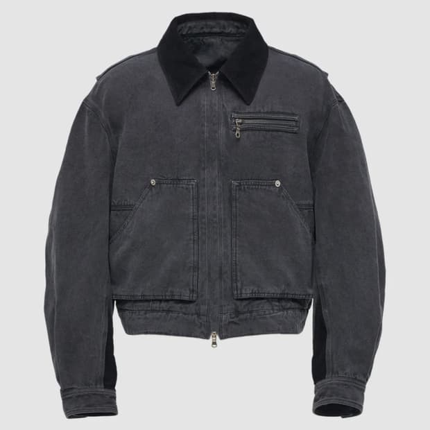 [새제품] L / 쿠어 오버 다잉 페이디드 워크 자켓