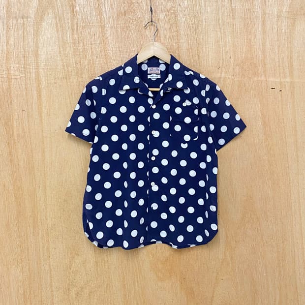BEAMS BOY dot shirts 빔즈 보이 도트 오픈카라 셔츠