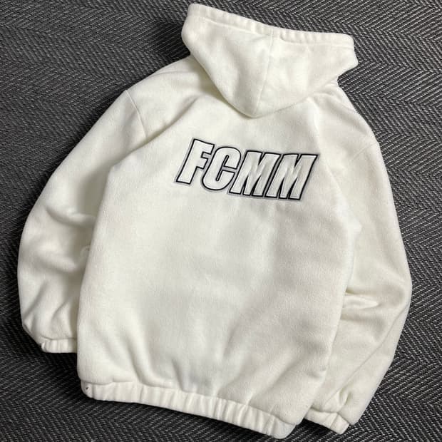 FCMM 빅로고 누빔 플리스 후드 집업 y 4485