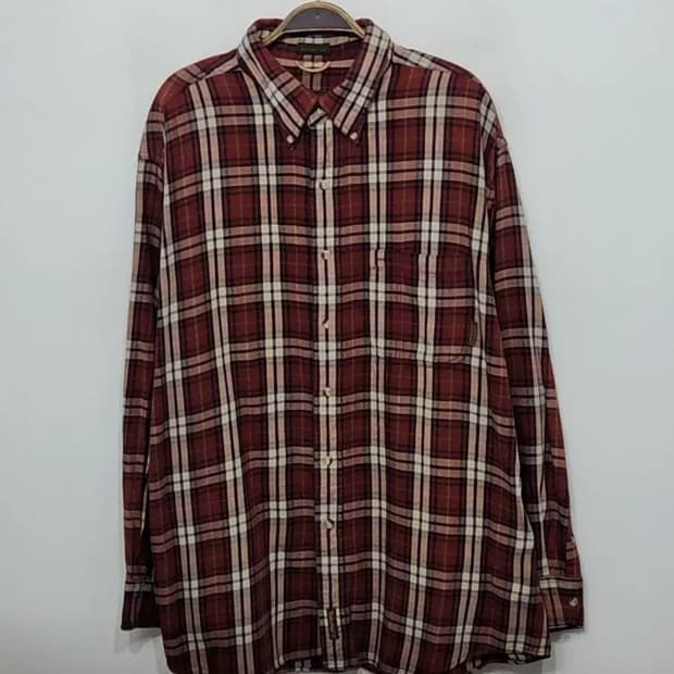 (XXL) 팀버랜드 빅사이즈 셔츠 체크 남방 포켓 캐주얼 