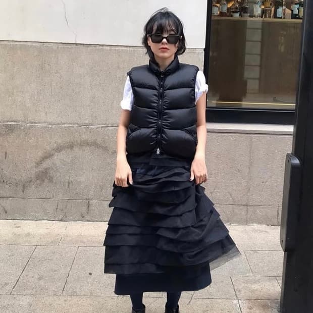 에옹쓰 덕 다운 패딩조끼 패딩베스트 1사이즈