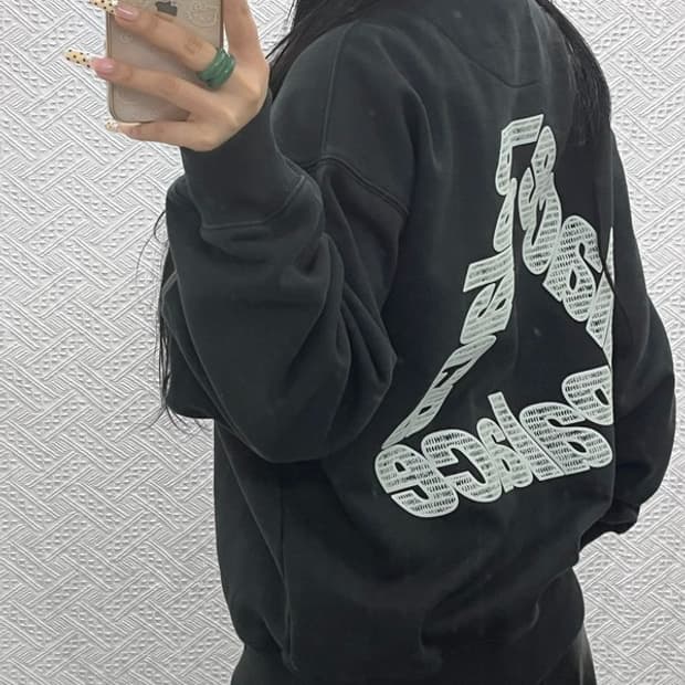 팔라스 P3 스트릿 펑크 체인 퍼프 크루넥 맨투맨 M C09930