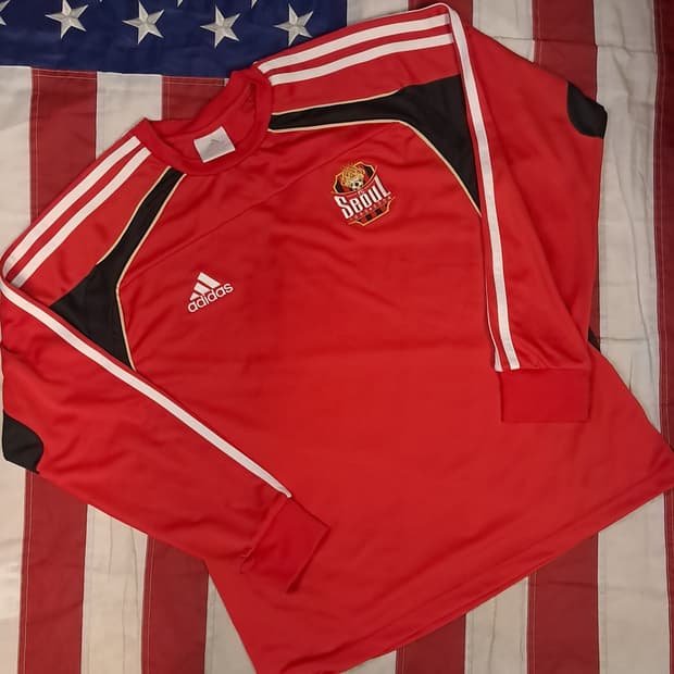 새제품 오리지날 아디다스 FC 서울 롱슬라브 져지