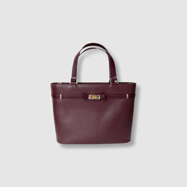 발렌시아가 00s 사피아노 버건디 토트백 (정품)