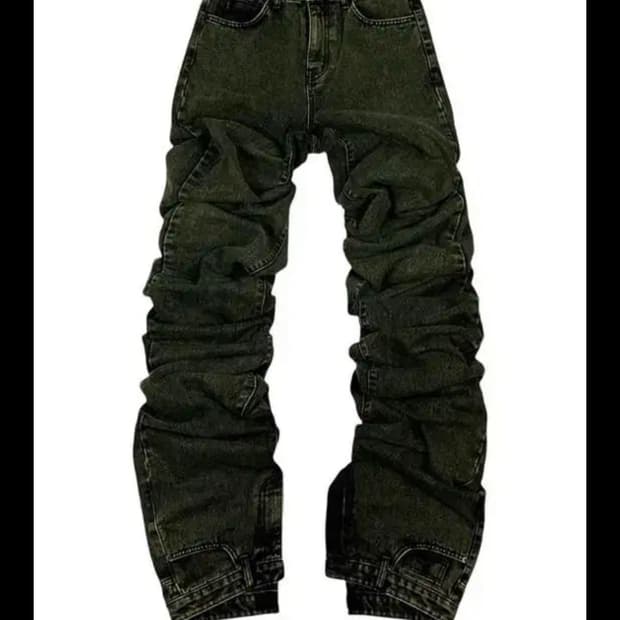 써저리 곱창데님 2m 카키 L