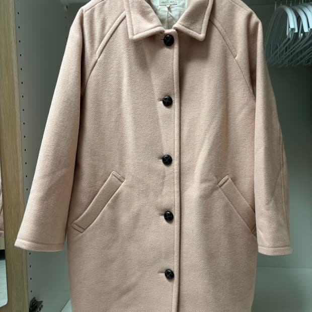 samansa mos2 사만사 모스2 핑크 미디 코트 모리걸 일브