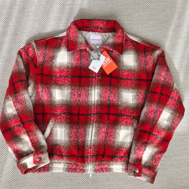 새상품 아카이브볼드 브러쉬드 플란넬 자켓 L