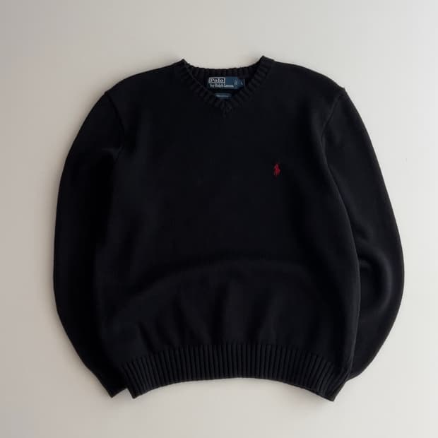 폴로 랄프로렌 브이넥 니트 L