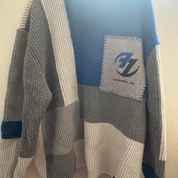 (L-XL)자라 x 아더에러 패치워크 오버사이즈 니트 스웨터 멀티컬러