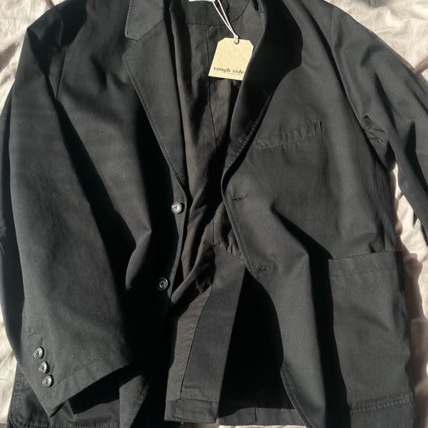 러프사이드 club jacket black