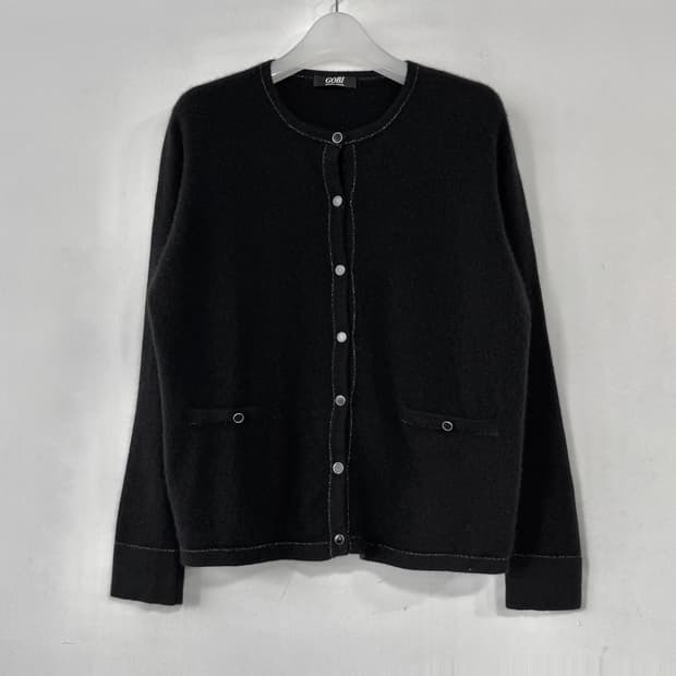 고비 글리터 라인 캐시미어 니트 가디건