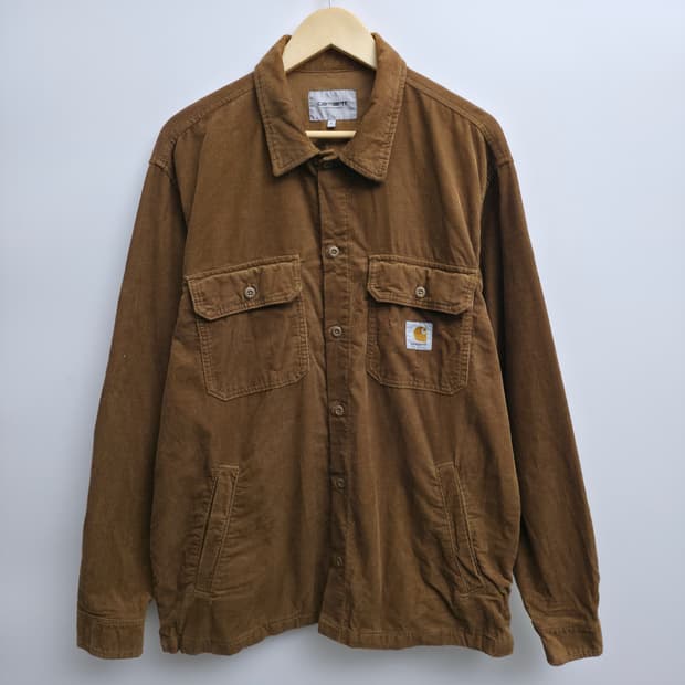 [L] 칼하트 WIP 브라운 코듀로이 셔츠 자켓