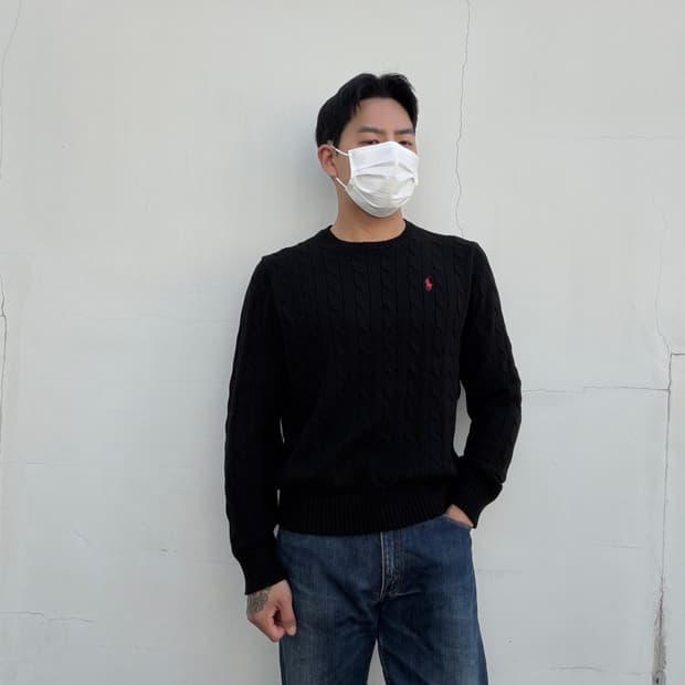 L)폴로 랄프로렌 케이블 니트