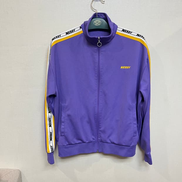 (M) 널디(NERDY) 퍼플 트랙탑 져지 재킷
