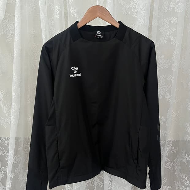 S) 험멜 바람막이 맨투맨 블랙