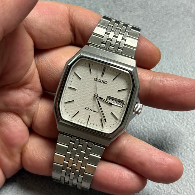 세이코 Seiko Chronos 스퀘어 데이 데이트