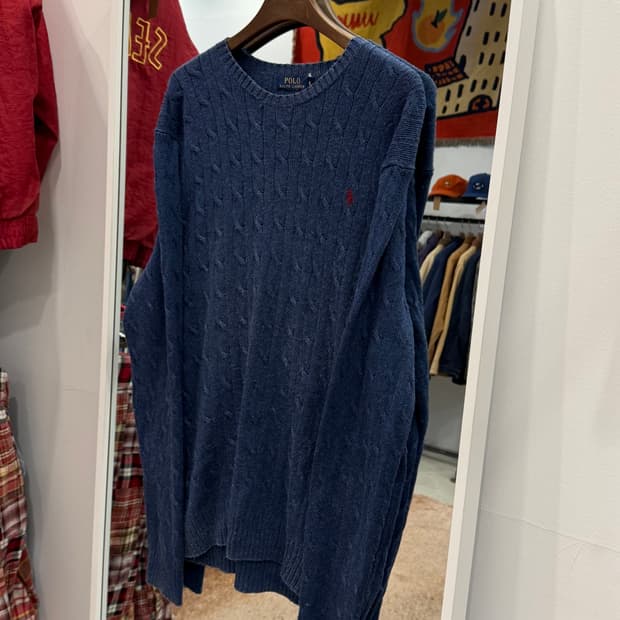 Polo ralph lauren 폴로 랄프로렌 크루넥 케이블 니트