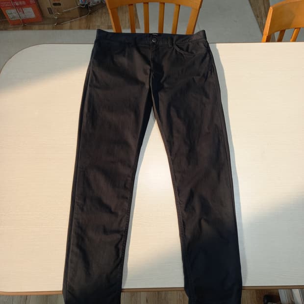 34 Theory 봄여름용 스판 슬림일자 치노팬츠 블랙 34-560