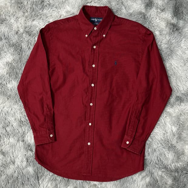 폴로랄프로렌 버건디 셔츠