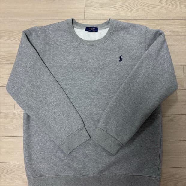 폴로 랄프로렌 맨투맨 회색 L 기모