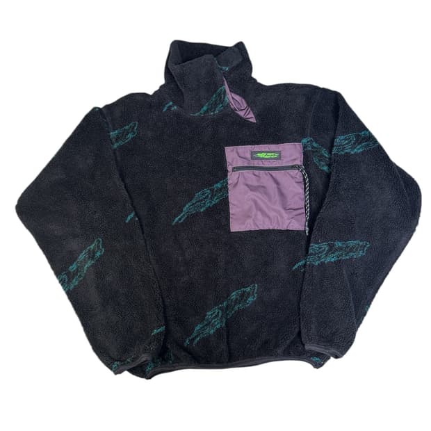 지에다 JieDa 보아 하이넥 플리스자켓 블랙 2