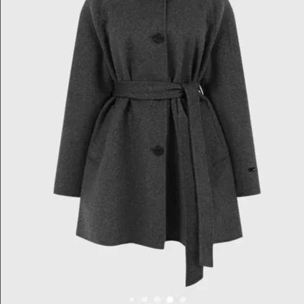 룩캐스트 리앤 울 하프코트 차콜