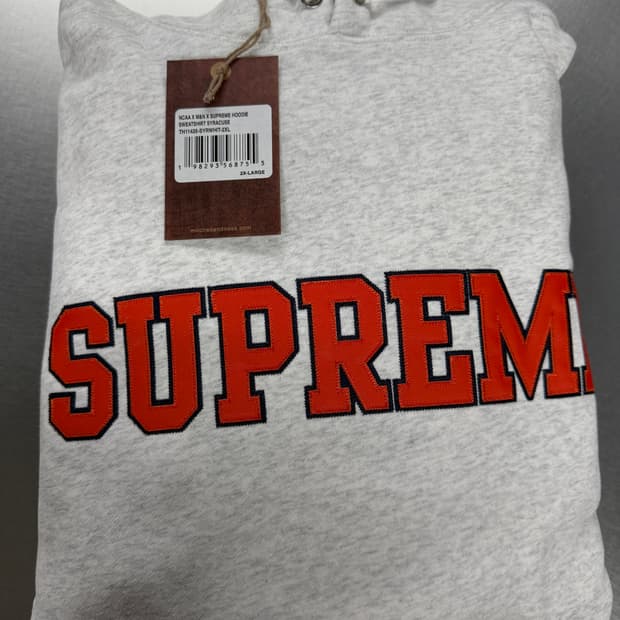 Supreme 슈프림 미첼&네스 NCAA 후드 XXL