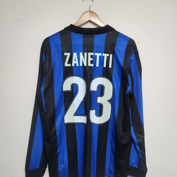 인터밀란Intermilan 자네티 마킹 99-00 홈 축구 유니폼 L