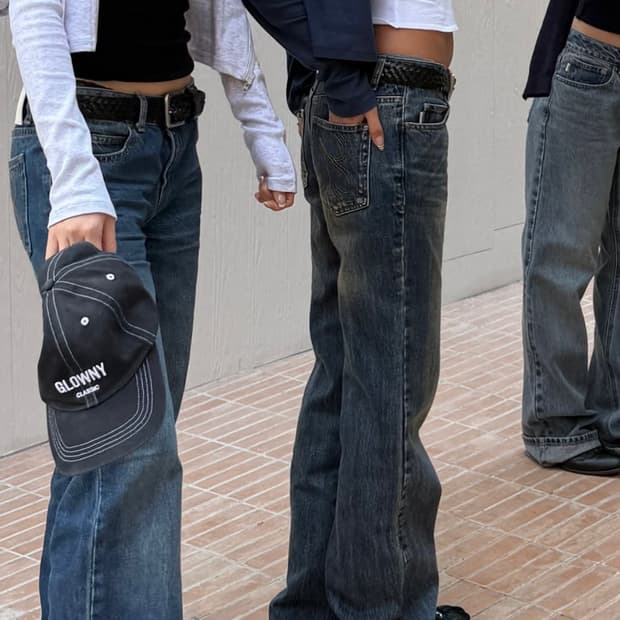 글로니 로데오진 빈티지블루