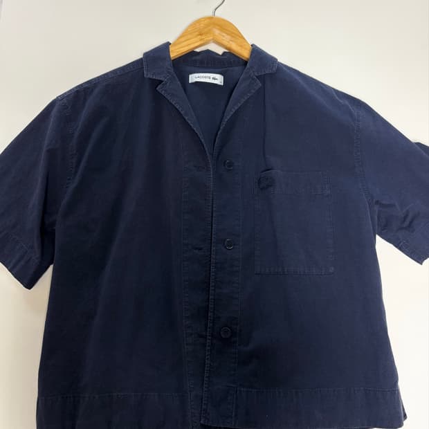 Lacoste 린넨 반팔 셔츠