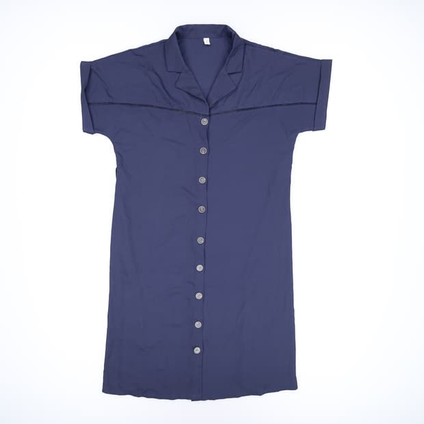 XXL 빈티지 여성 셔츠 원피스 0427H1