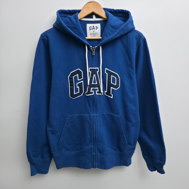 [M] GAP 갭 블루 후드집업