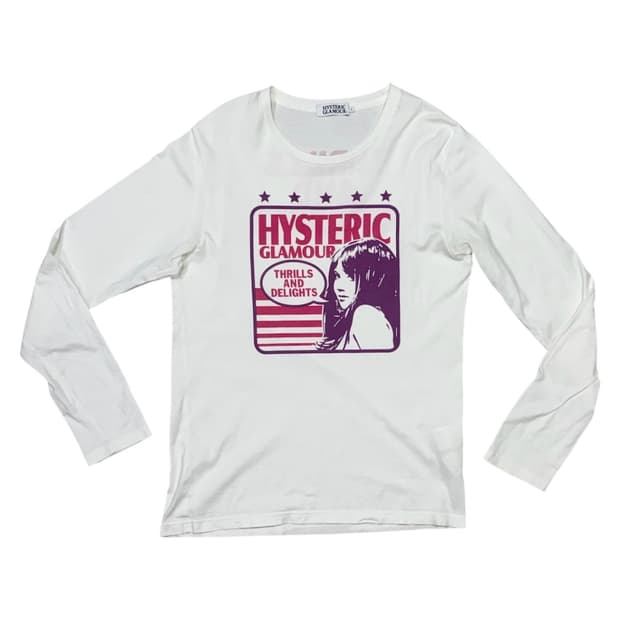 히스테릭 글래머 아카이브 히스걸 롱슬리브 티셔츠