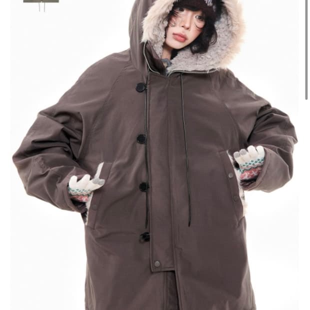 아사키 프레자키 야상 브라운 m