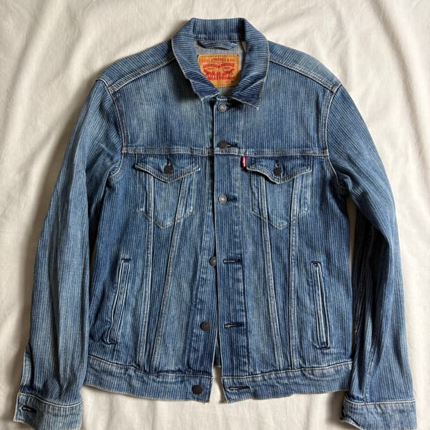 Levi's 리바이스 스트라이프 데님 트러커 자켓 M