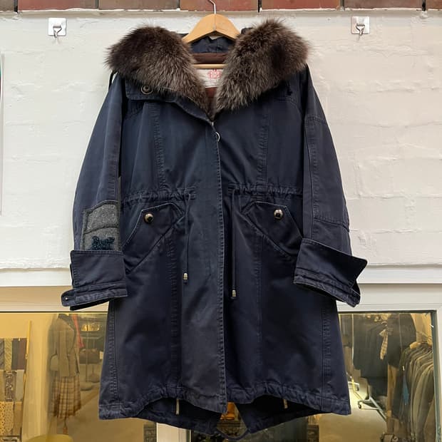 Project Foce 이태리 마모트 퍼 후드 트리밍 자켓 42