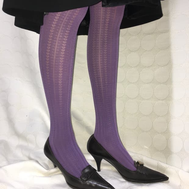 새상품 보라색 스타킹