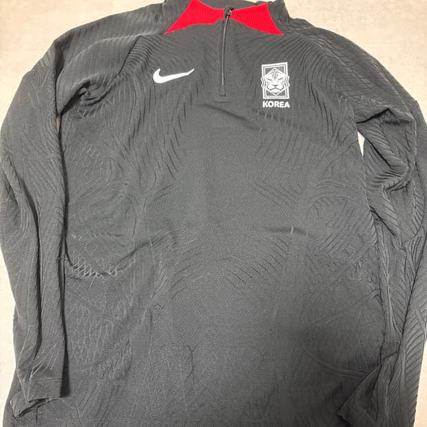 나이키 코리아 스트라이크 엘리트 드라이핏 니트 사커 드릴 탑 블랙 - 아