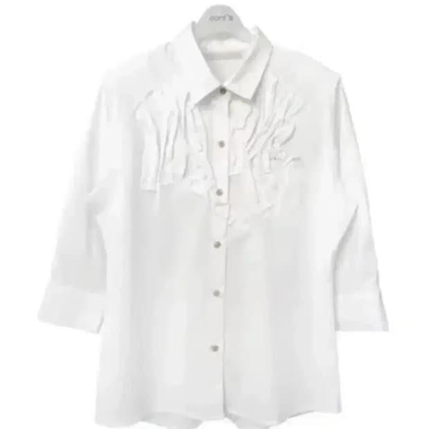 에옹쓰 exclusive habitat frill shirt