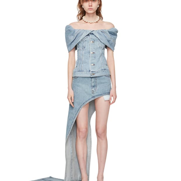 [새상품] 23SS KIMHEKIM 데님 튜브탑 