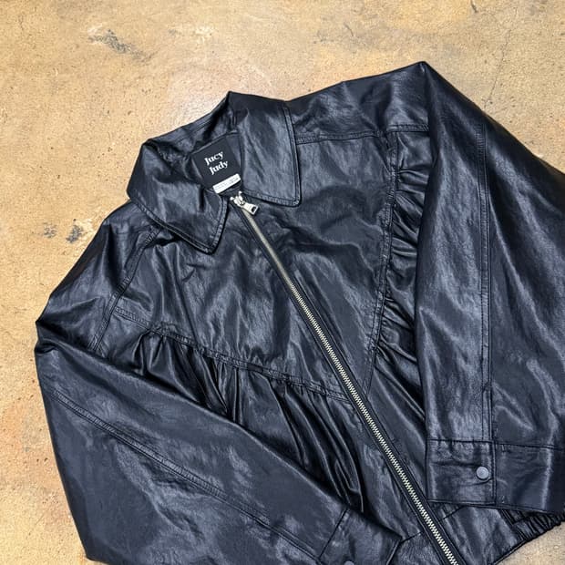 쥬시 주디 블랙 가죽자켓 85