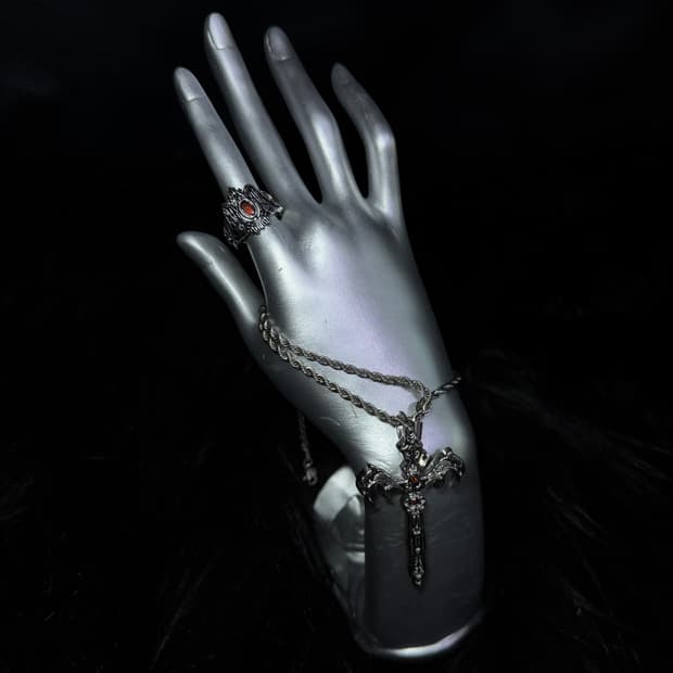 yordy cubic red ring 