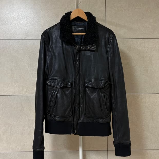 돌체앤가바나 버팔로 레더 자켓