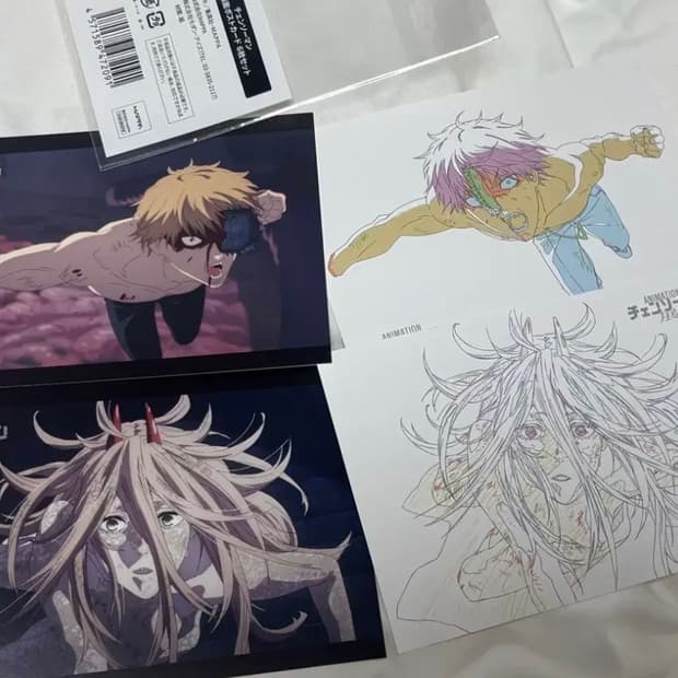 체인소맨 전시회 엽서 세트 덴지 파워