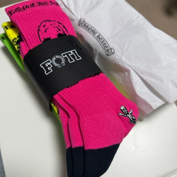 (새상품) 크롬하츠 매티보이 3p 양말 L