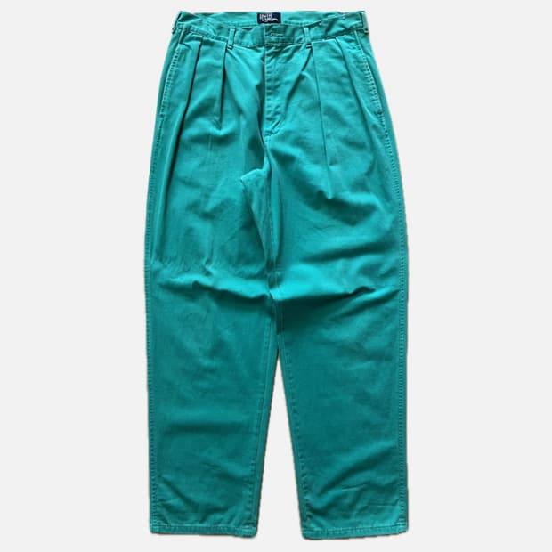 90s 폴로 치노 팬츠 에메랄드 그린