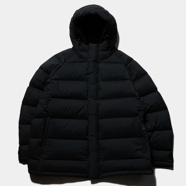 요코 사카모토 심리스 다운 자켓 패딩 파카 블랙