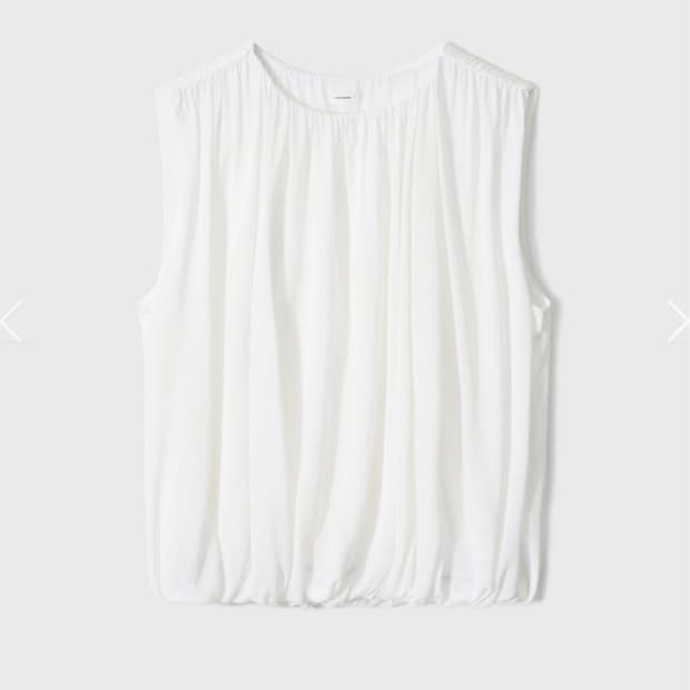 모노하 Sheer Shirring Volume Sleeveless